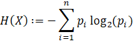 Shannon's entropy formula