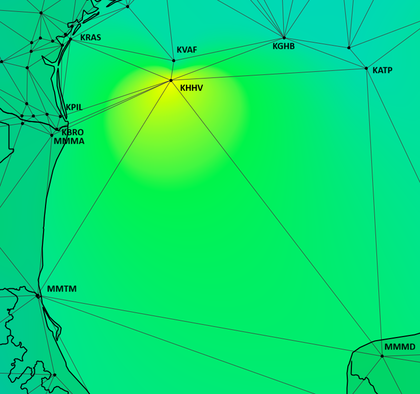 Delaunay-based neighbors for KHHV.