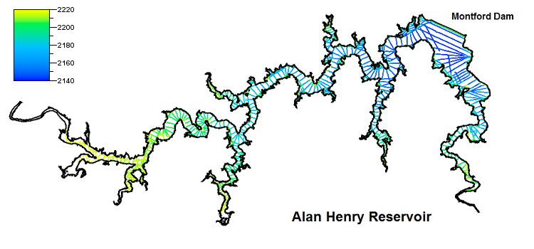 Alan Henry Reservoir Survey Lines